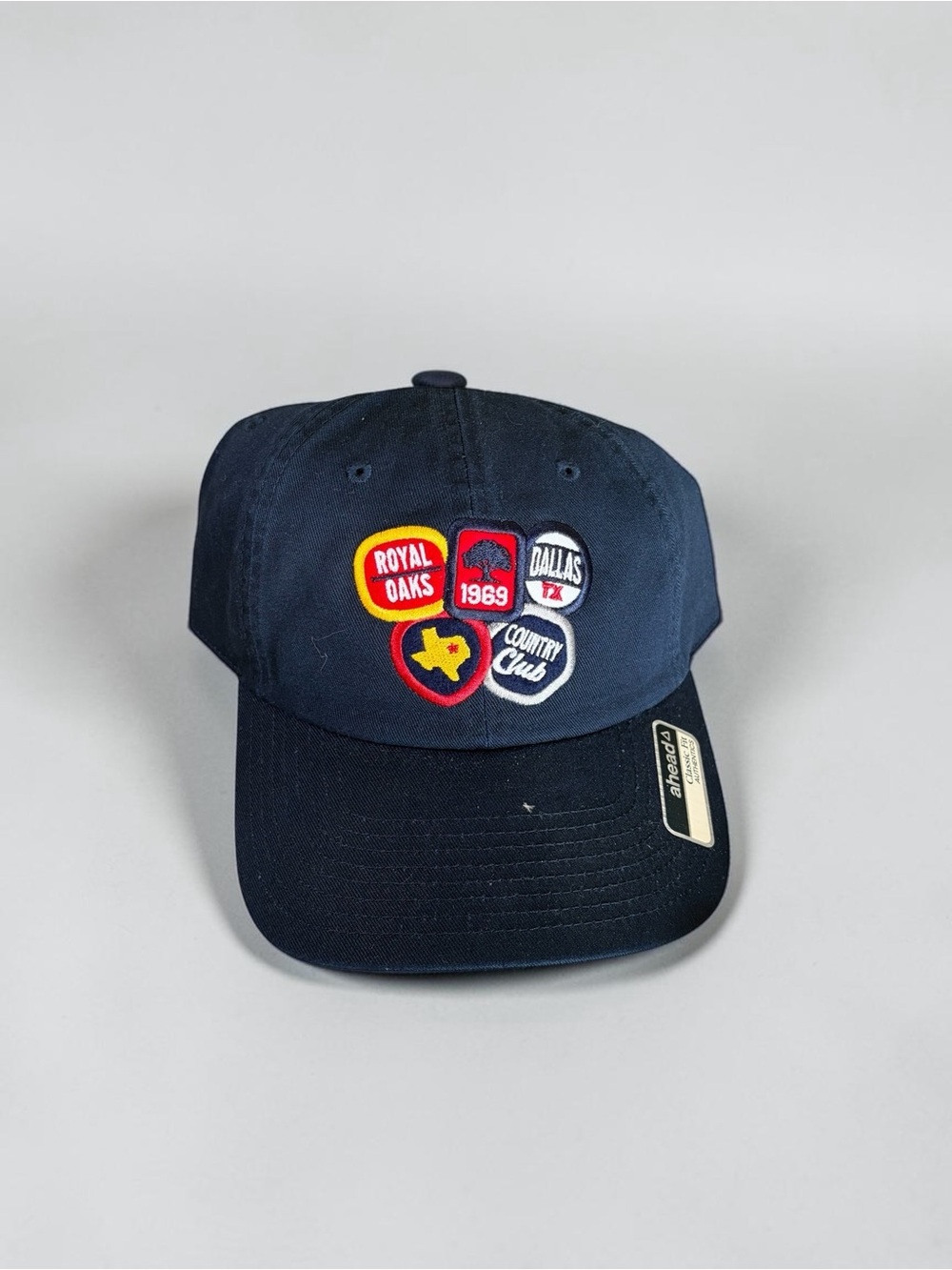 Men's Navy Embroidered Patch Baseball Cap - Royal Oaks Dallas